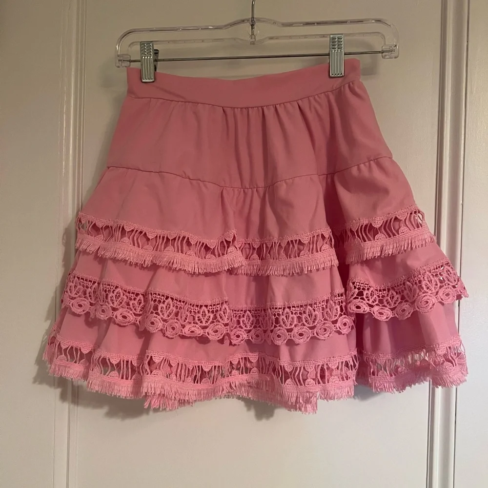 NWT Peixoto Girls’ Adina Skirt Set in Pink Lemonade, size L (14/16)